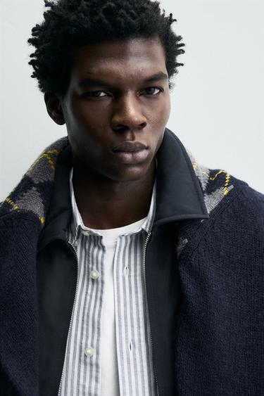 BLOUSON REMBOURRÉ DÉPERLANT - Bleu marine de Zara - Image 6