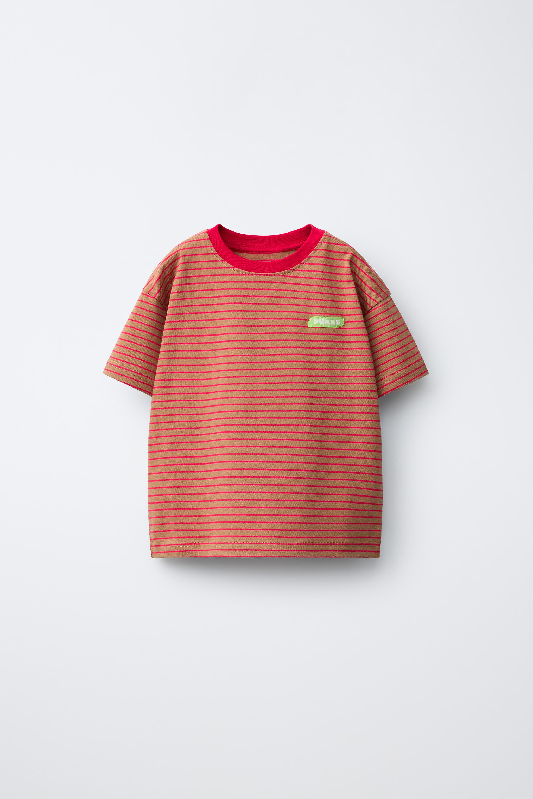 Детские футболки Zara PUKAS SURF STRIPED T-SHIRT — фото 2