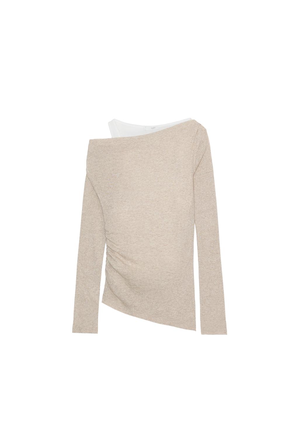ASYMMETRIC DOUBLE EFFECT T-SHIRT - image 3