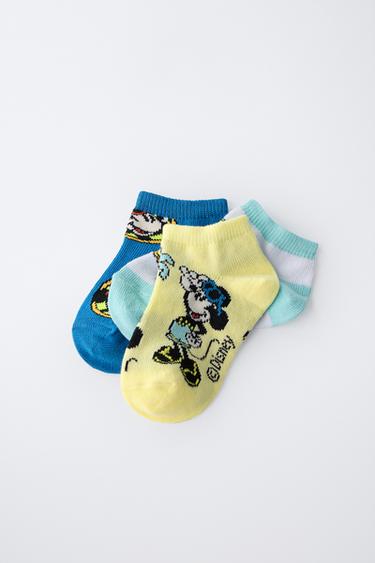 MICKEY MOUSE © DISNEY THREE-PACK OF TRAINER SOCKS - Blue by Zara - Image 2