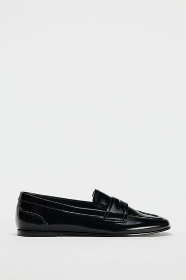 MOCASÍN ACHAROLADO - Negro de Zara