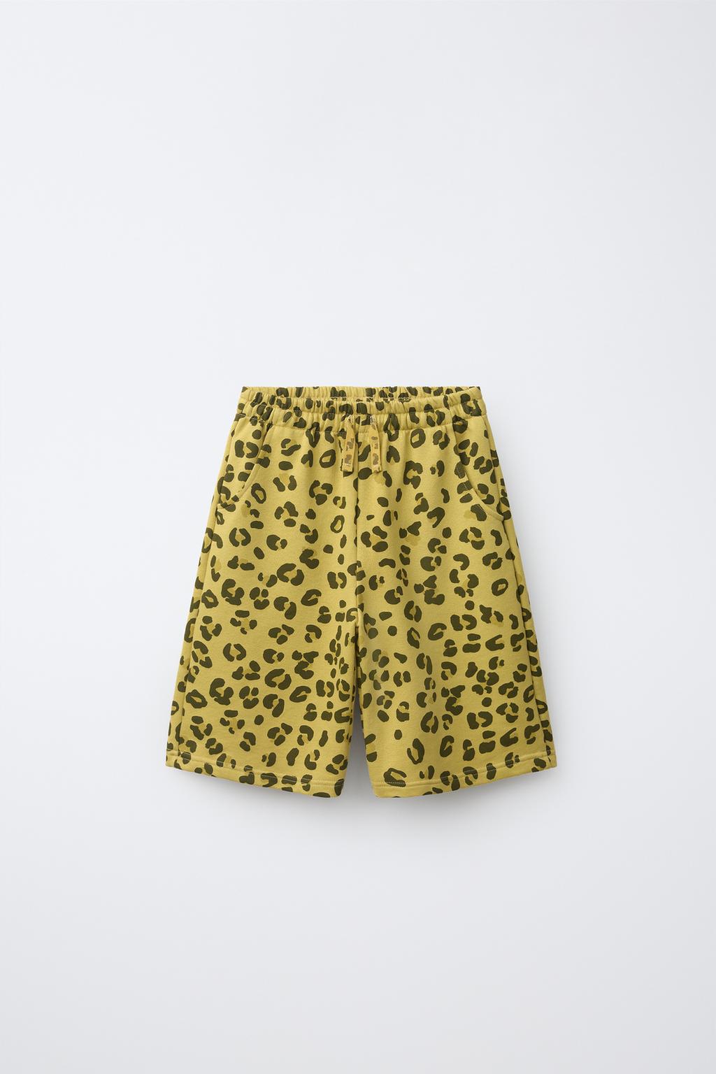 Zara Animal print flis şort