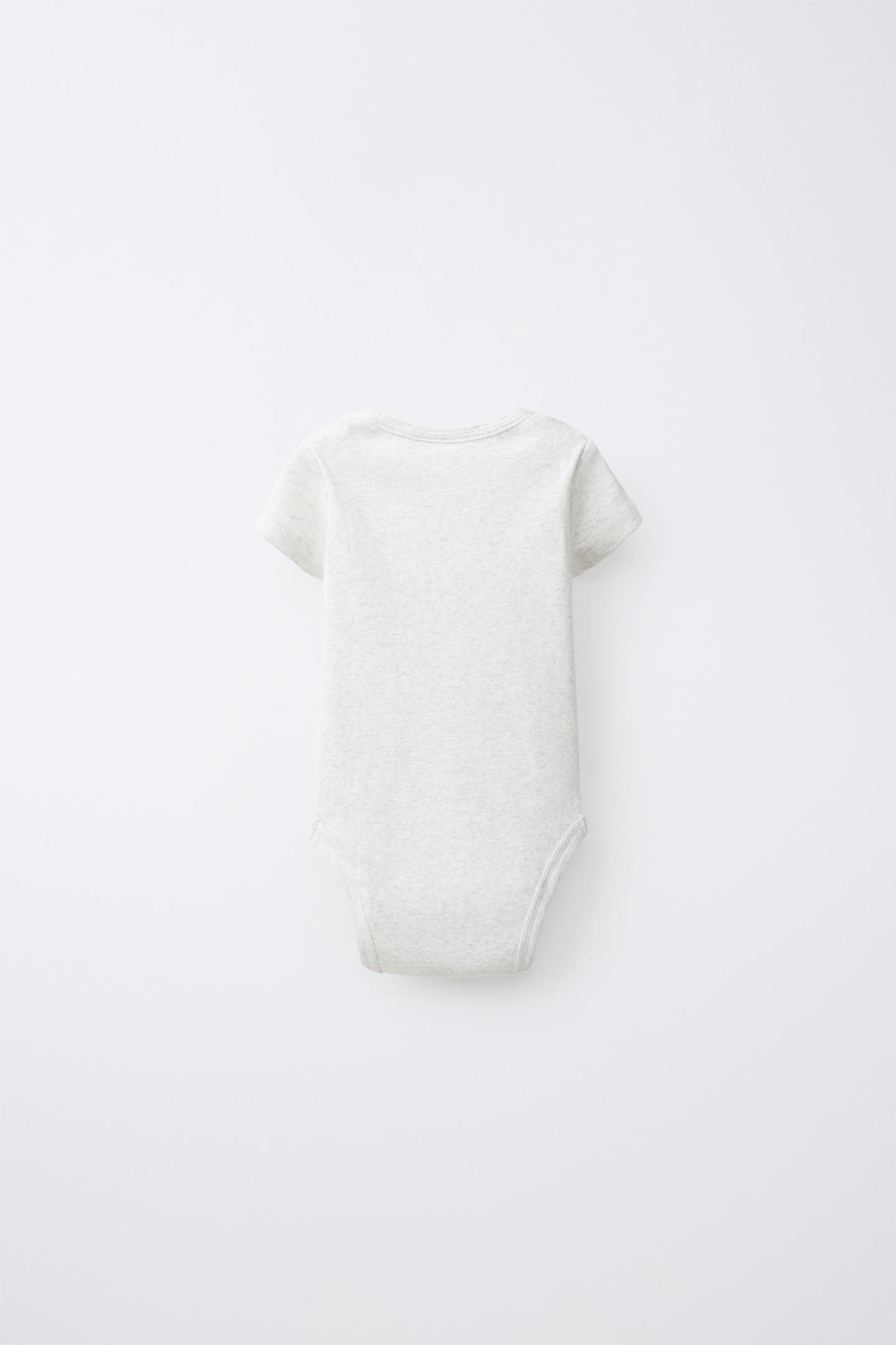 Боди Label для детей, короткий рукав, 5 шт. — Zara, цвет: Синий — фото 3