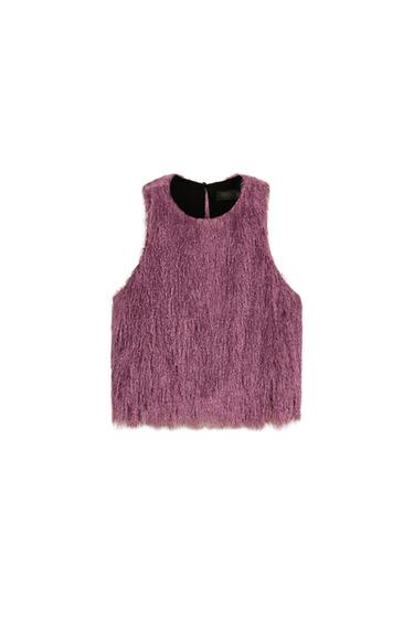 BALLOON TOP WITH FRINGING