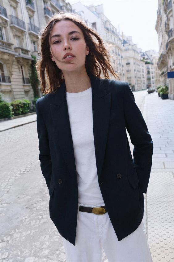 ҚОСӨҢІРЛІ ОВЕРСАЙЗ БЛЕЙЗЕР - Теңіз Zara компаниясынан - Сурет 0