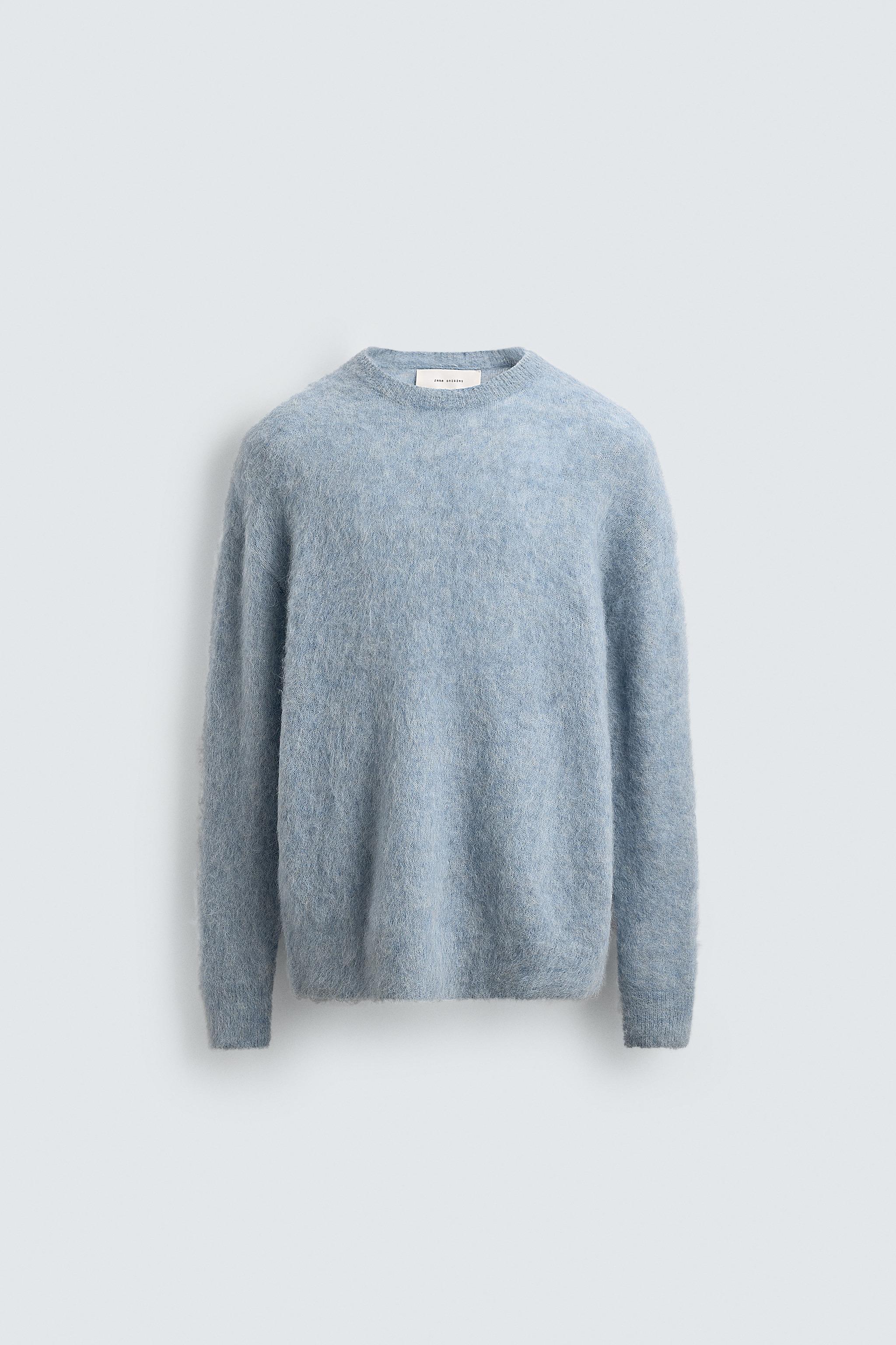 アルパカ繊維混セーター - 空色 | ZARA Japan / 日本