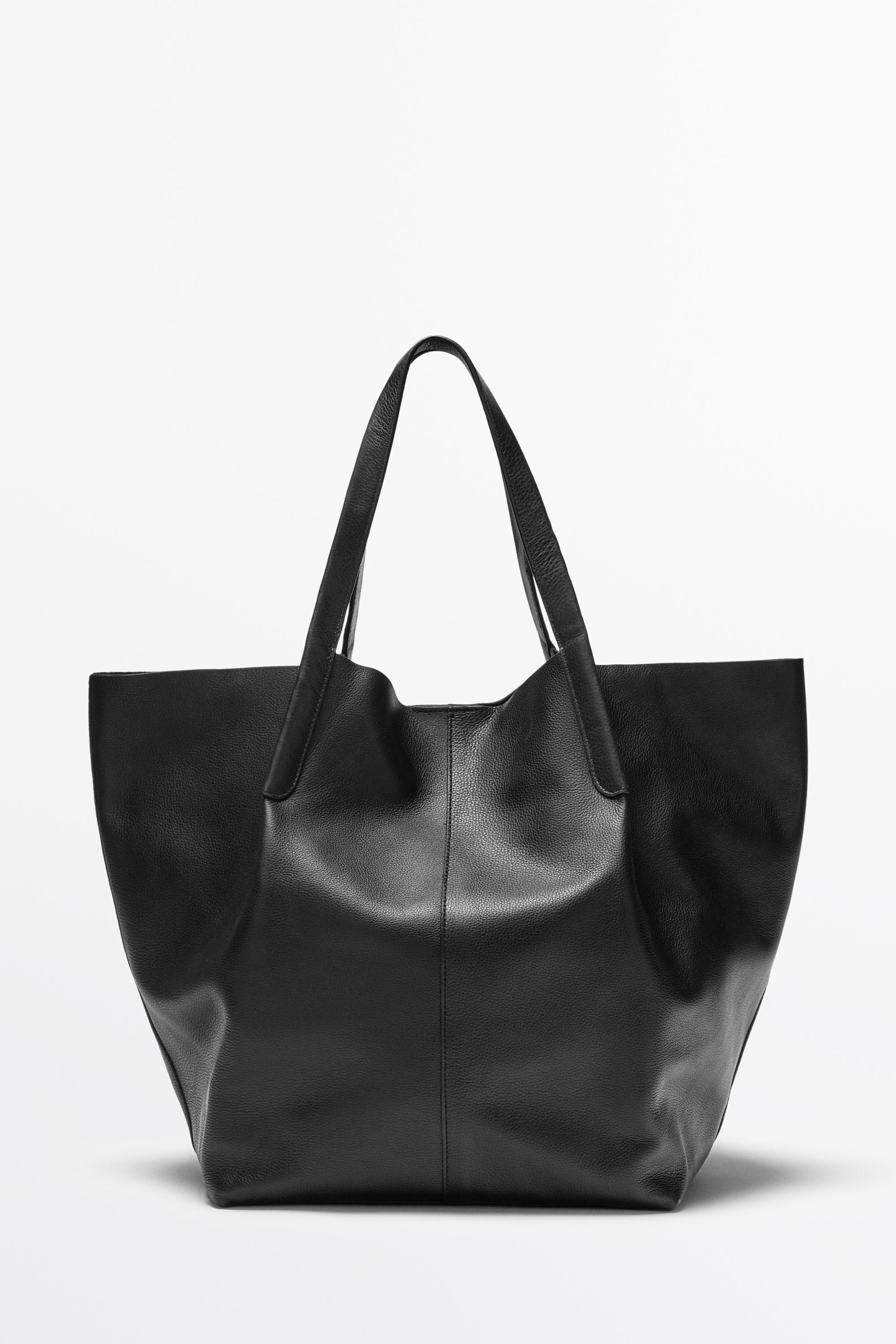 Nappa leather tote bag - Black | ZARA Canada