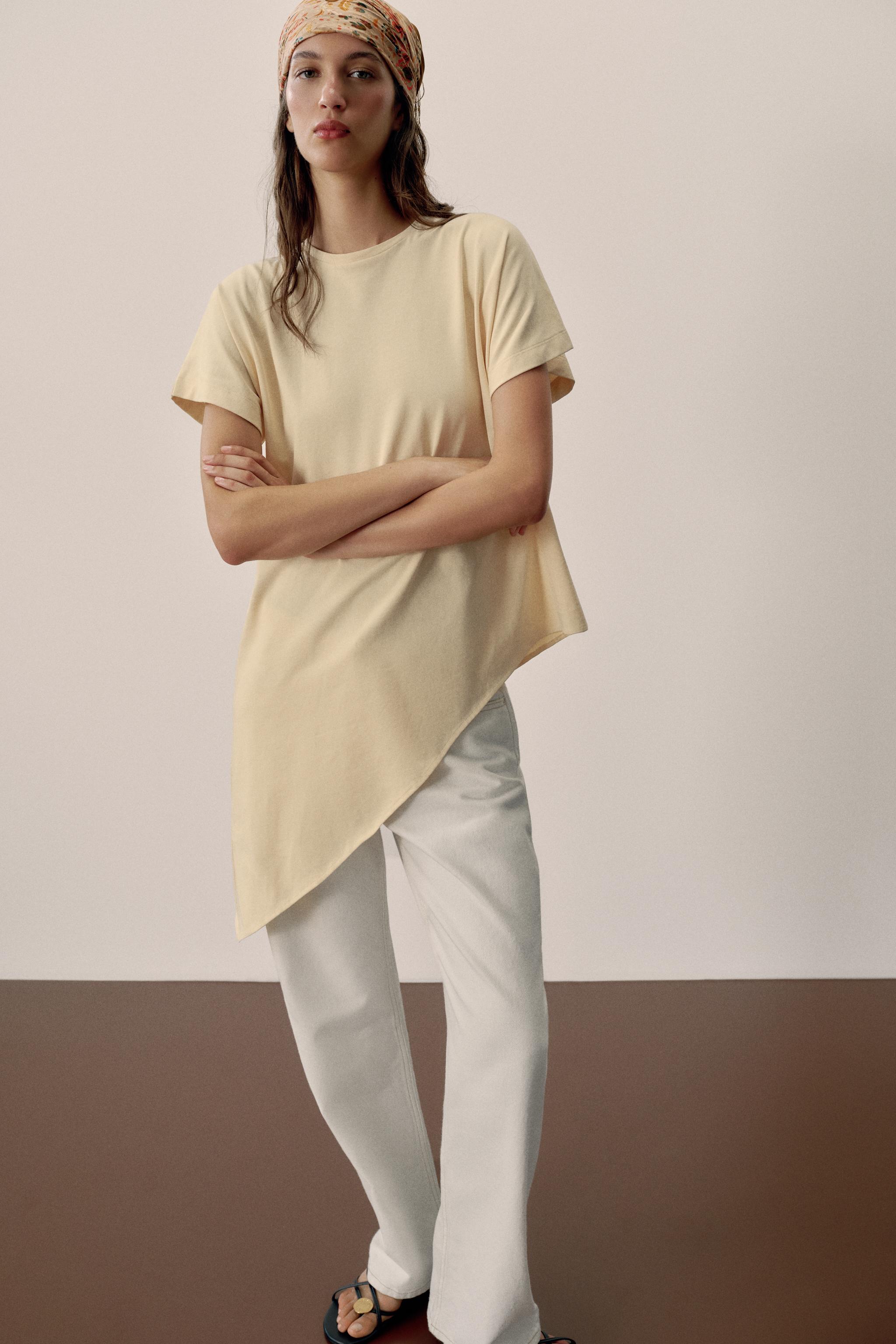 ASYMMETRIC SHORT SLEEVE T-SHIRT