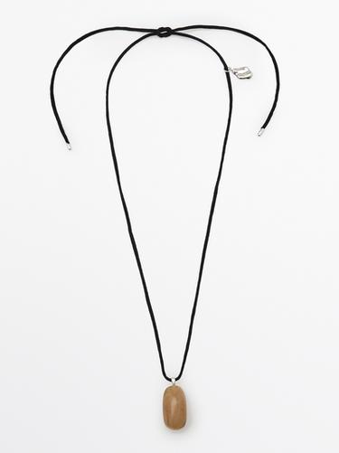 Zara Stone cord necklace - 351 - Image 0