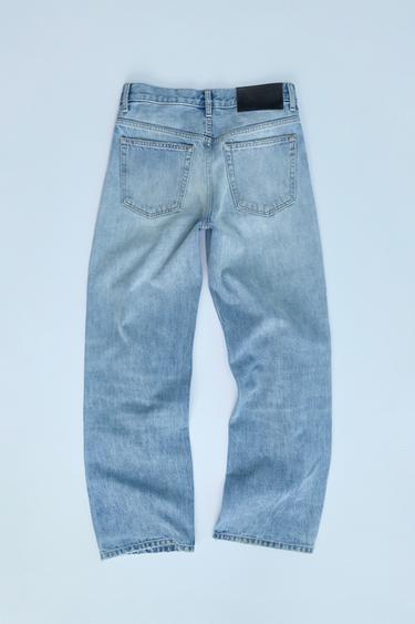 TRF LOOSE STRAIGHT MID-WAIST JEANS - Light blue by Zara - Image 2