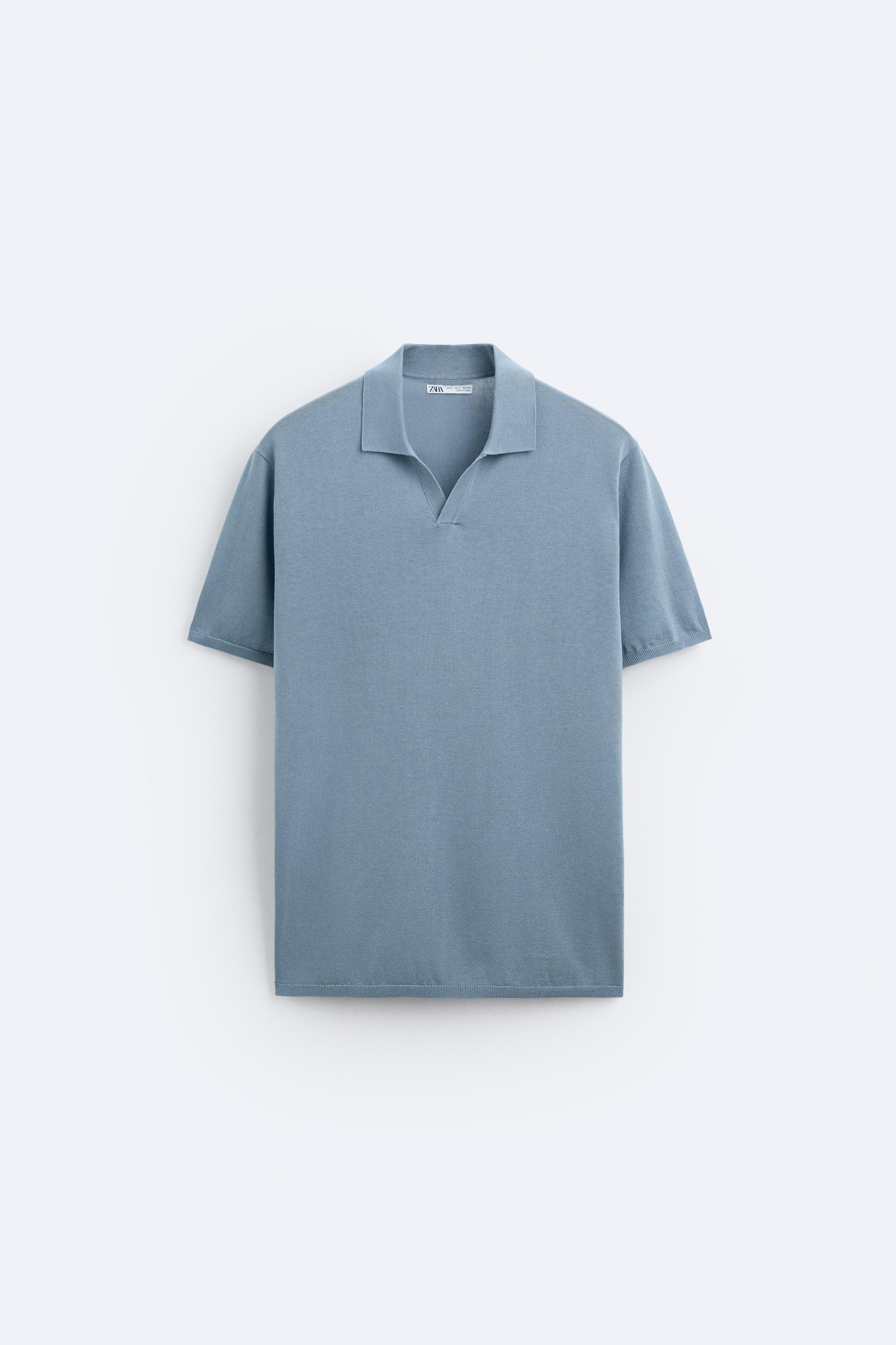 STRICK-POLOSHIRT AUS LYOCELLMISCHGEWEBE - Vanille | ZARA 