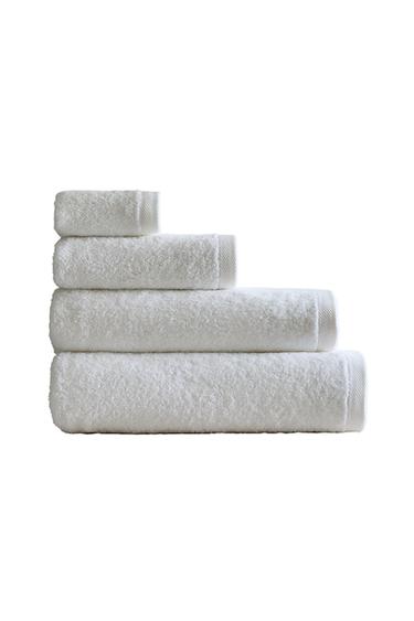 TOALLA BAÑO ALGODÓN RIZO LISA (500 GXM²) - Blanco de Zara