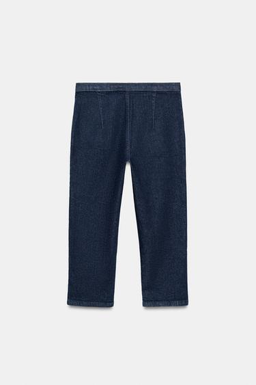 Z1975 BELTED CAPRI JEANS - Blue by Zara - Image 7