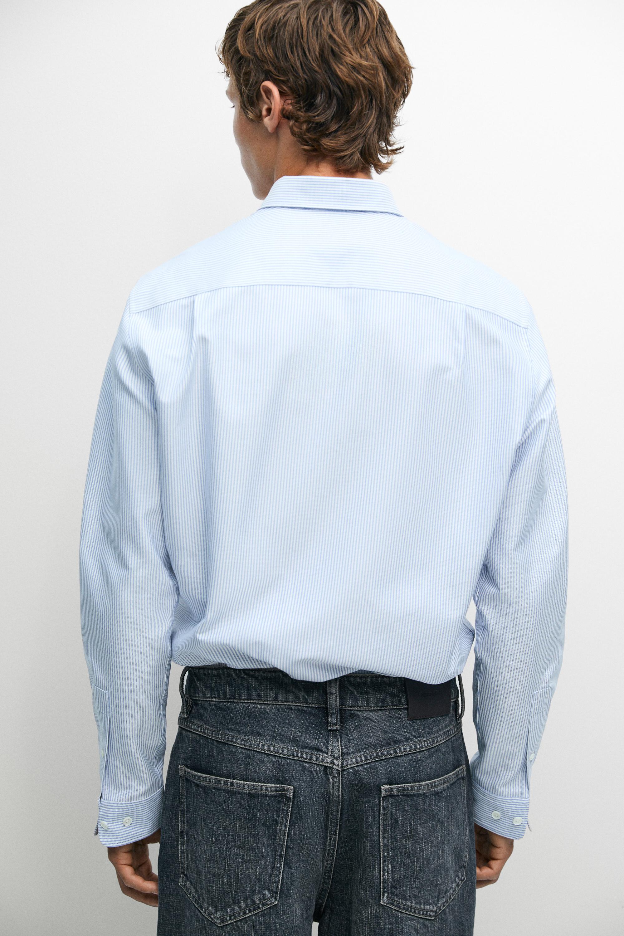 Chemise oxford regular fit à rayures