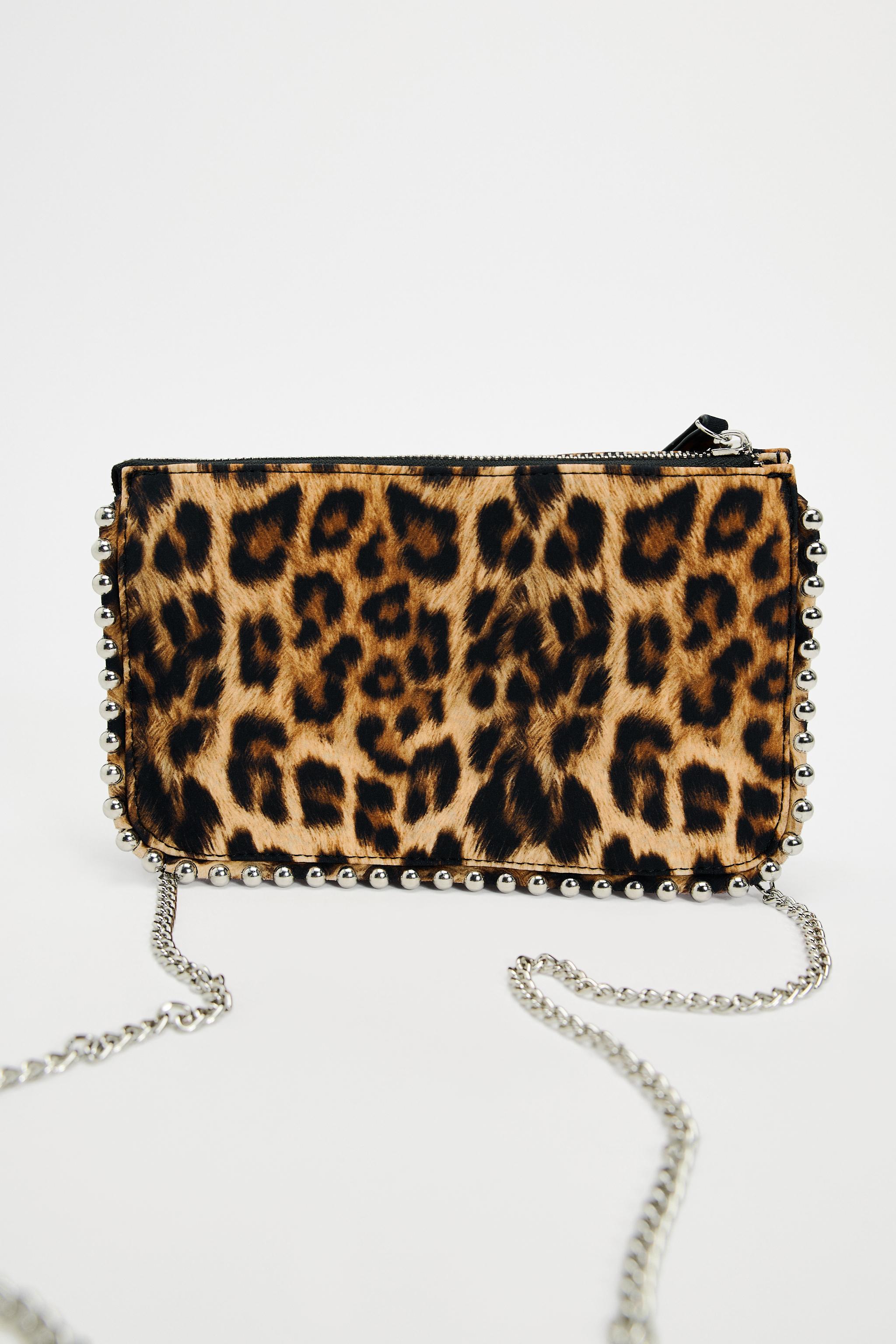 STUDDED CROSSBODY WALLET BAG Leopard ZARA Canada