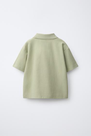SOLID POLO SHIRT — Light khaki 2