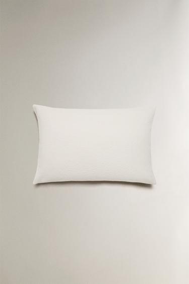 Zara TEXTURED JACQUARD THROW PILLOW COVER - Oyster-white