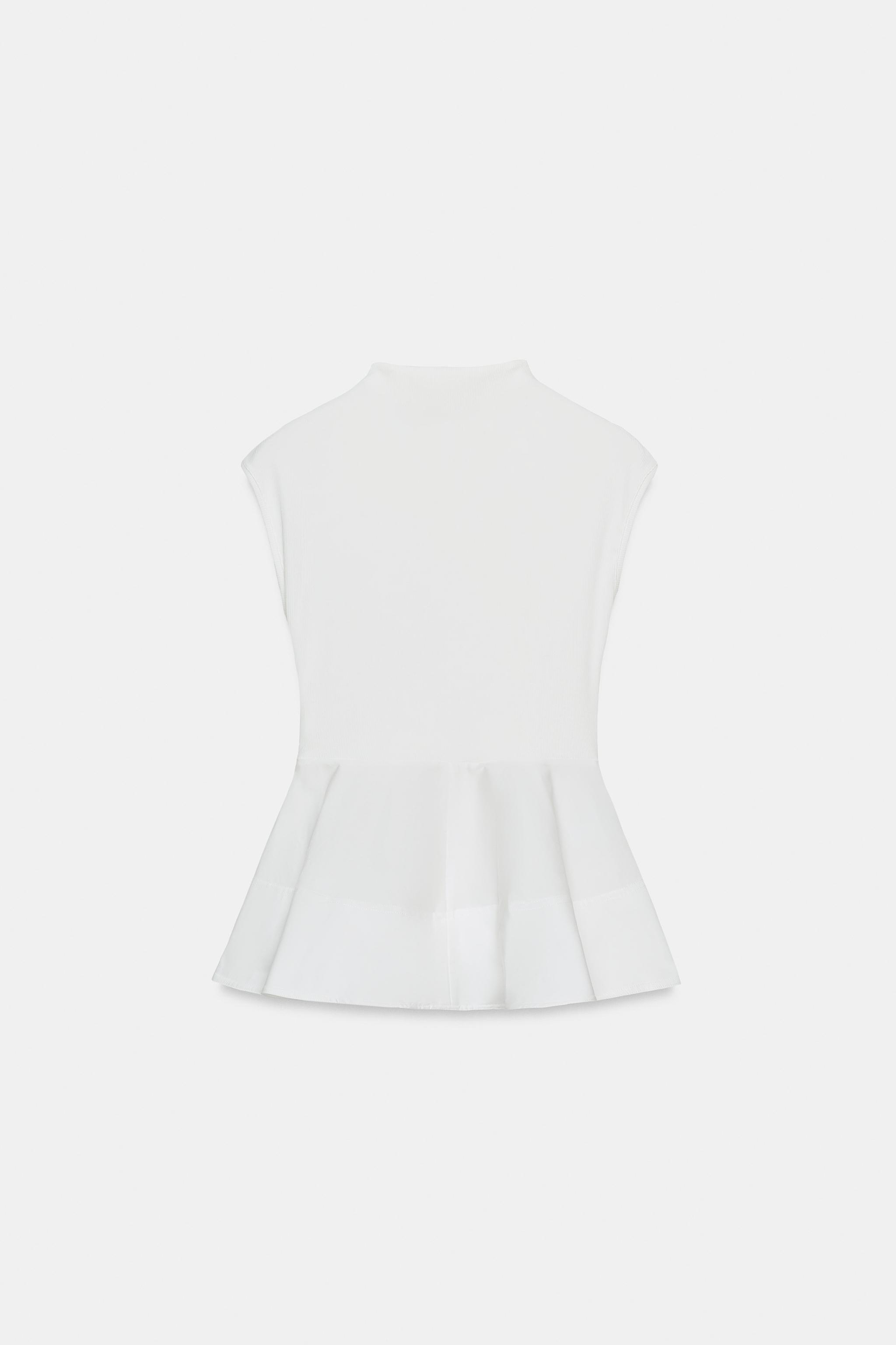 TOP PÉPLUM EN MATIÈRES VARIÉES
