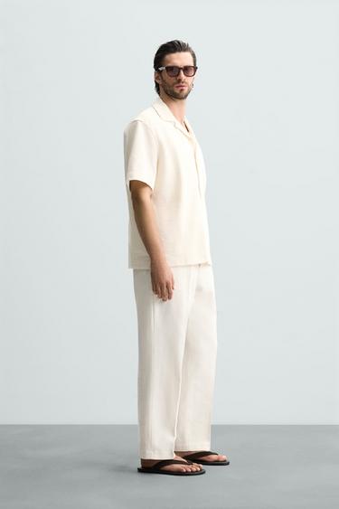 CHEMISE STRUCTURÉE - Écru de Zara - Image 3