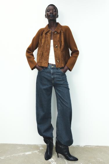 CONTRAST JACKET - camel by Zara - Image 0