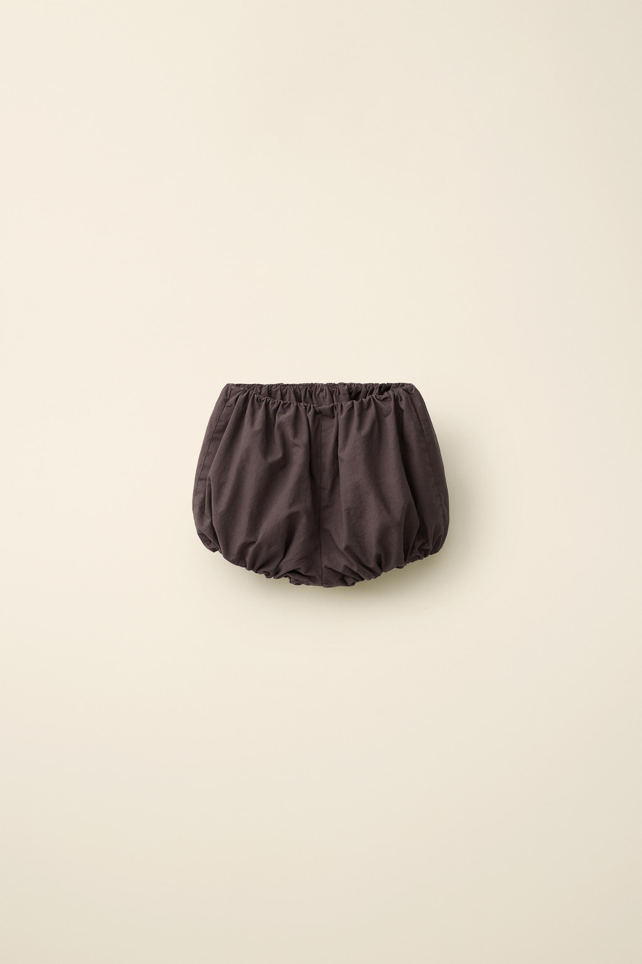 POPLIN BLOOMER BOTTOMS CREATED BY CARAMEL LONDON X ZARA — Brown