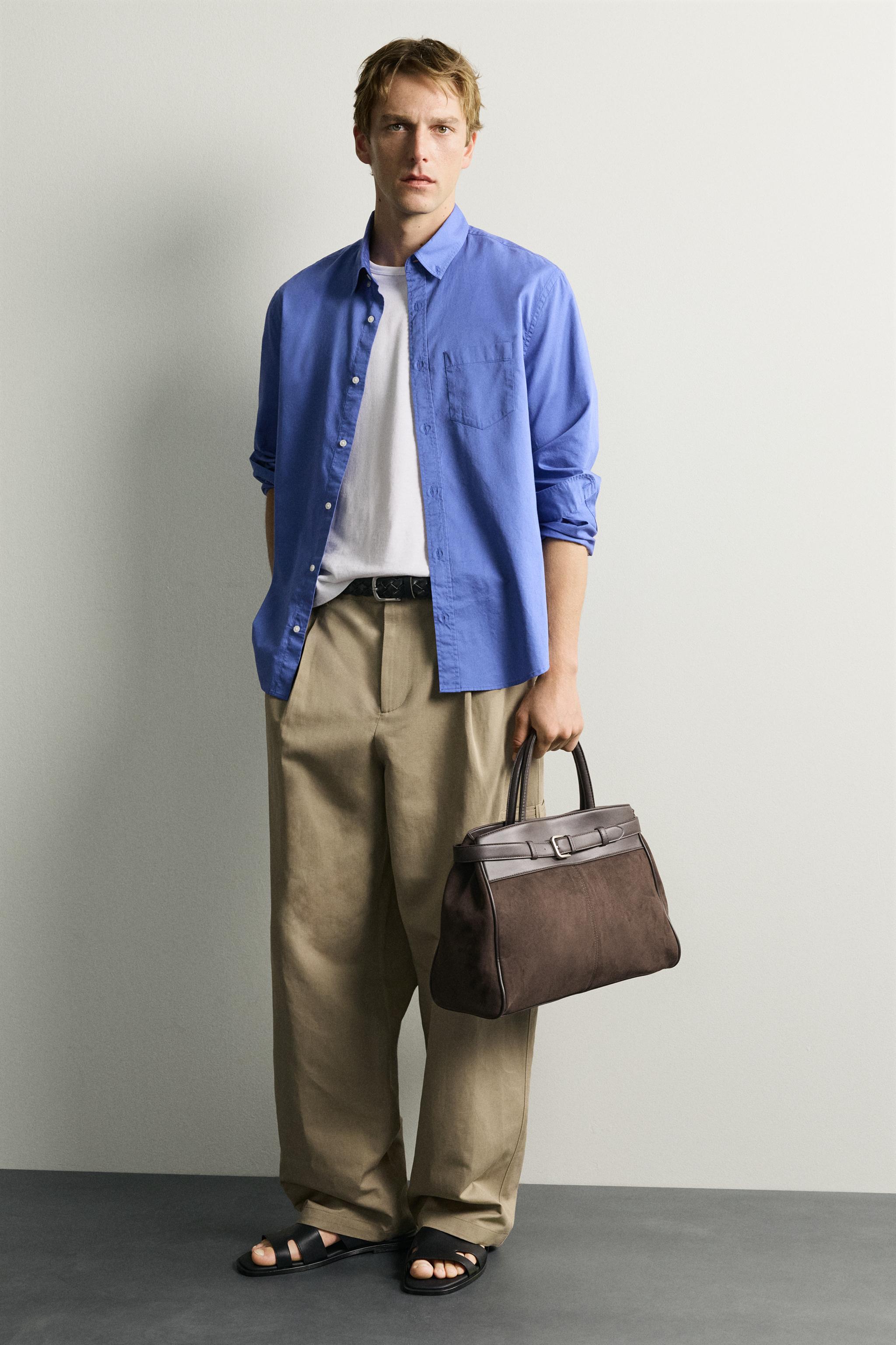 Мужские сумки Zara BELT DETAIL HANDBAG — фото 2