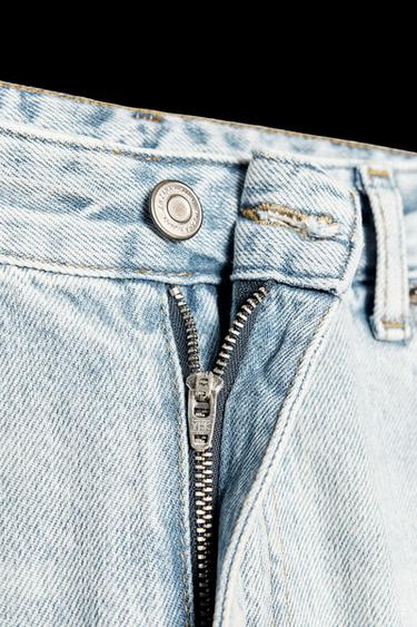 JEANS ZW COLLECTION RELAXED TIRO MEDIO - Azul lavado de Zara