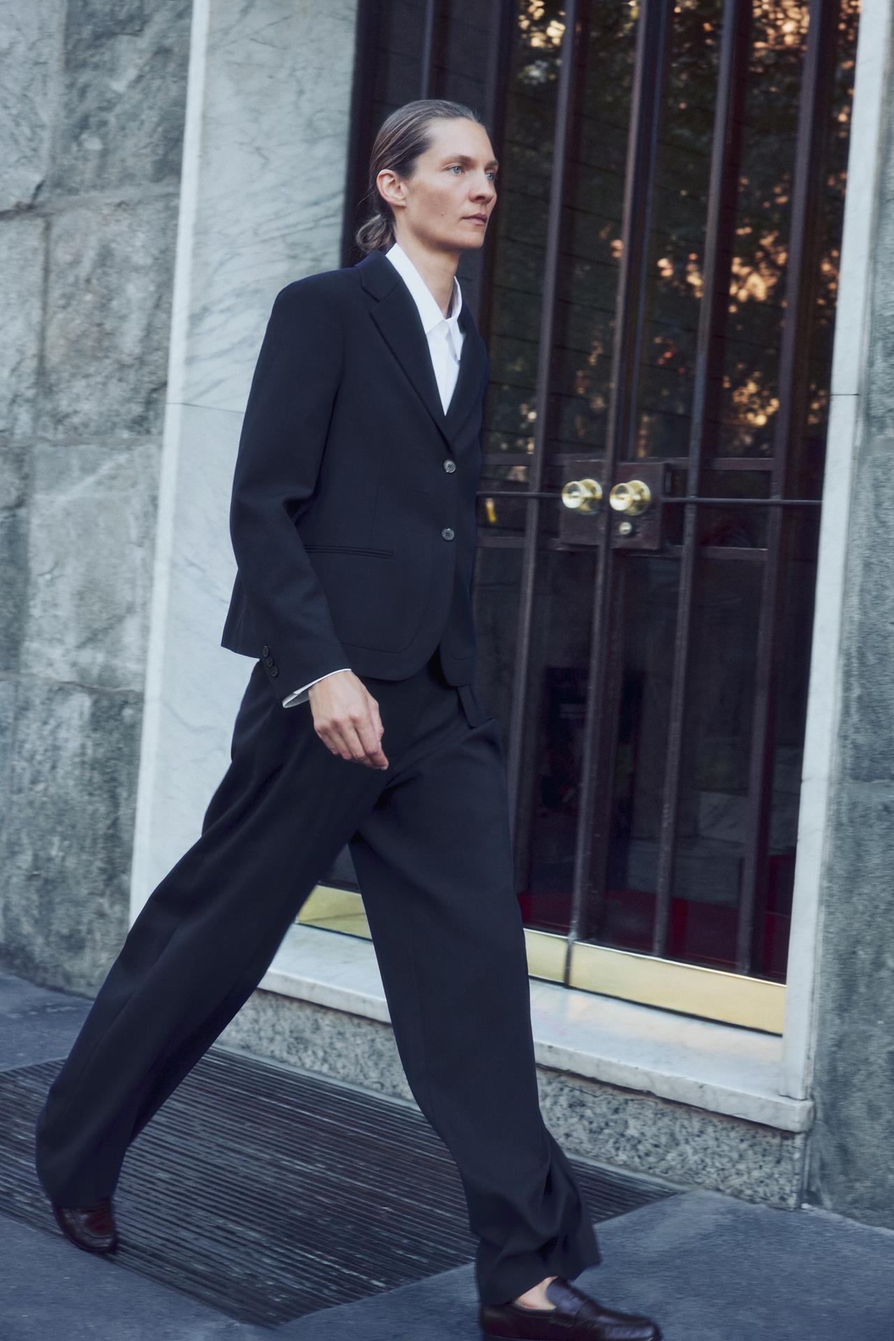 ZW COLLECTION DARTED TROUSERS