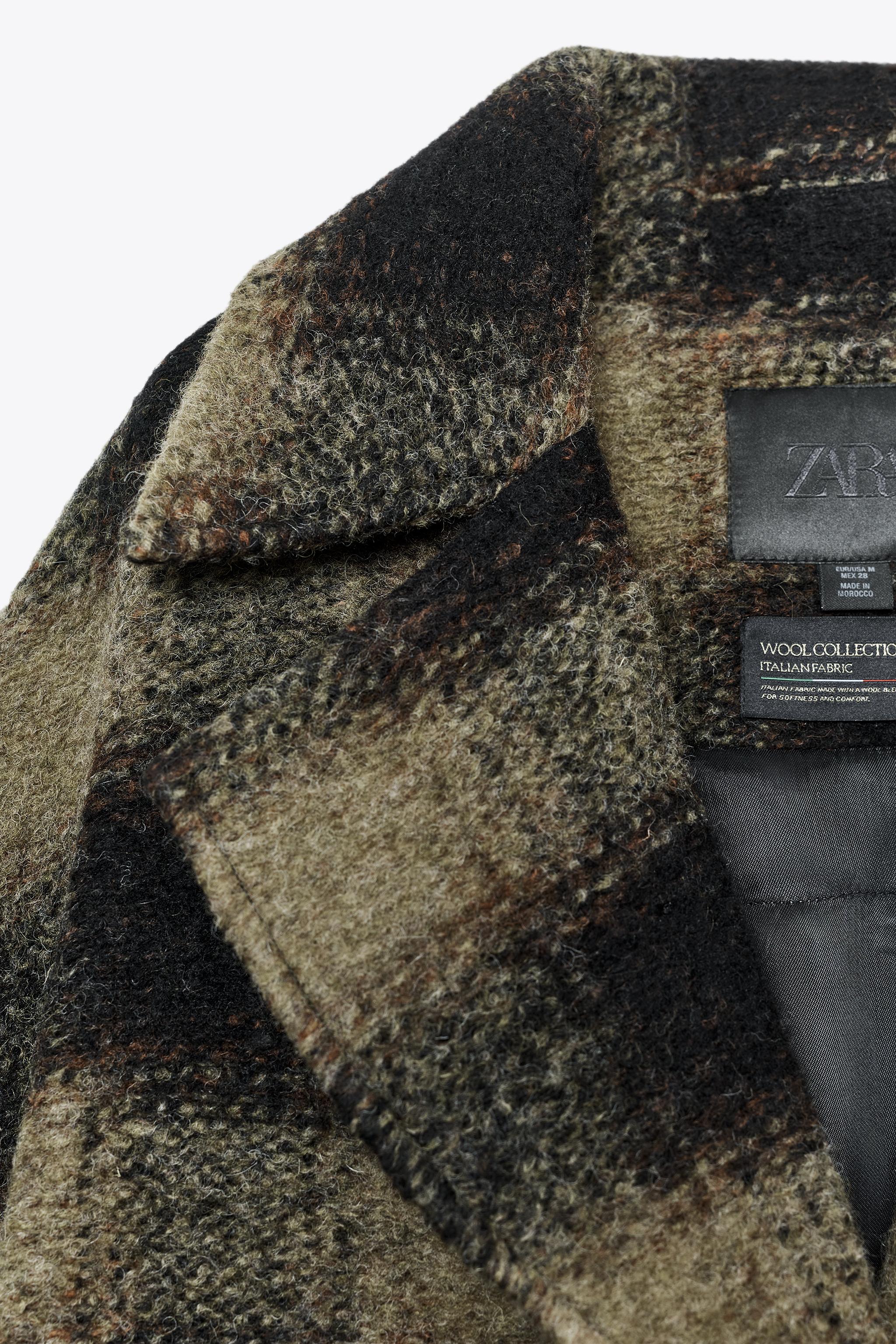 チェック柄ウール混コート ZW COLLECTION LIMITED EDITION