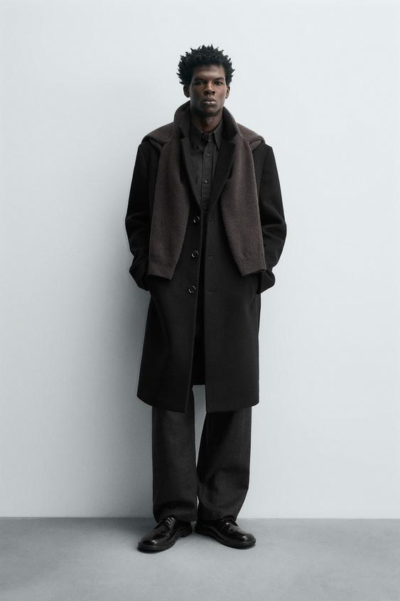 REGULAR FIT WOOL COAT