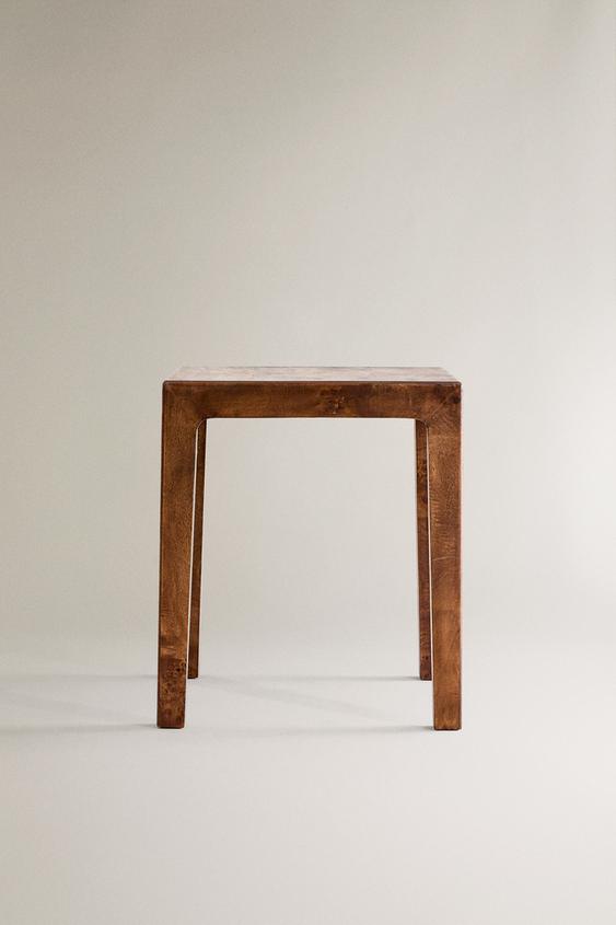 TABLE D’APPOINT BOIS DE MANGUIER Marron ZARA France