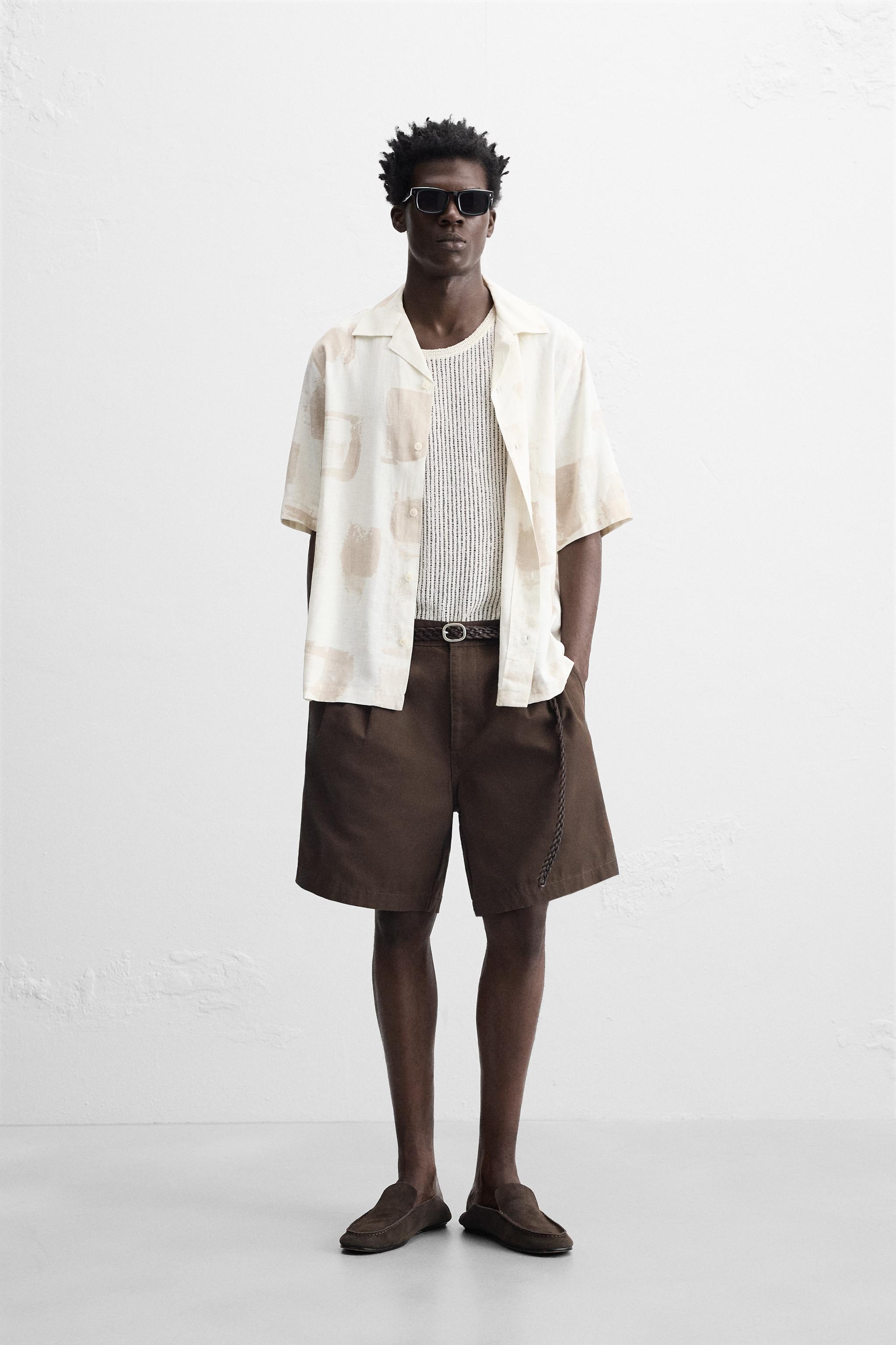 ABSTRACT PRINT SHIRT - Ecru | ZARA United States