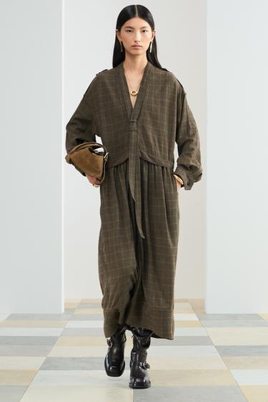 Zara MD CHCKT DRSS - Brown