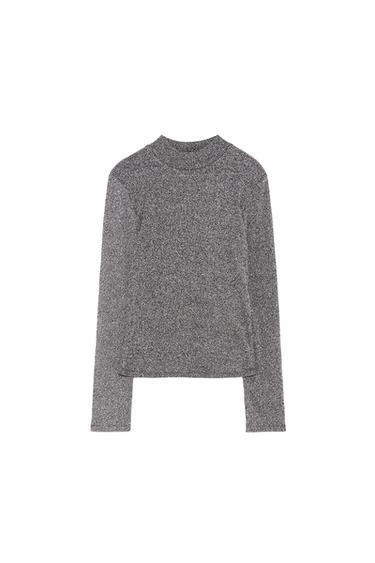 METALLIC THREAD T-SHIRT