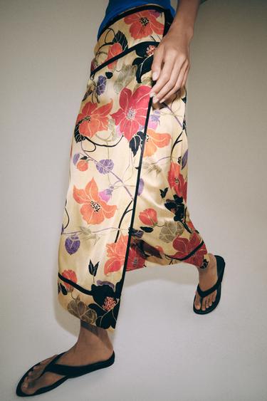 CHÂN VÁY PAREO HỌA TIẾT HOA ZW COLLECTION - Nhiều màu từ Zara
