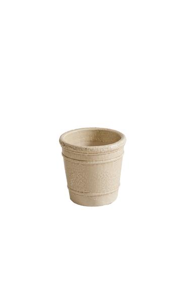 CERAMIC GARDEN POT - Cream by Zara