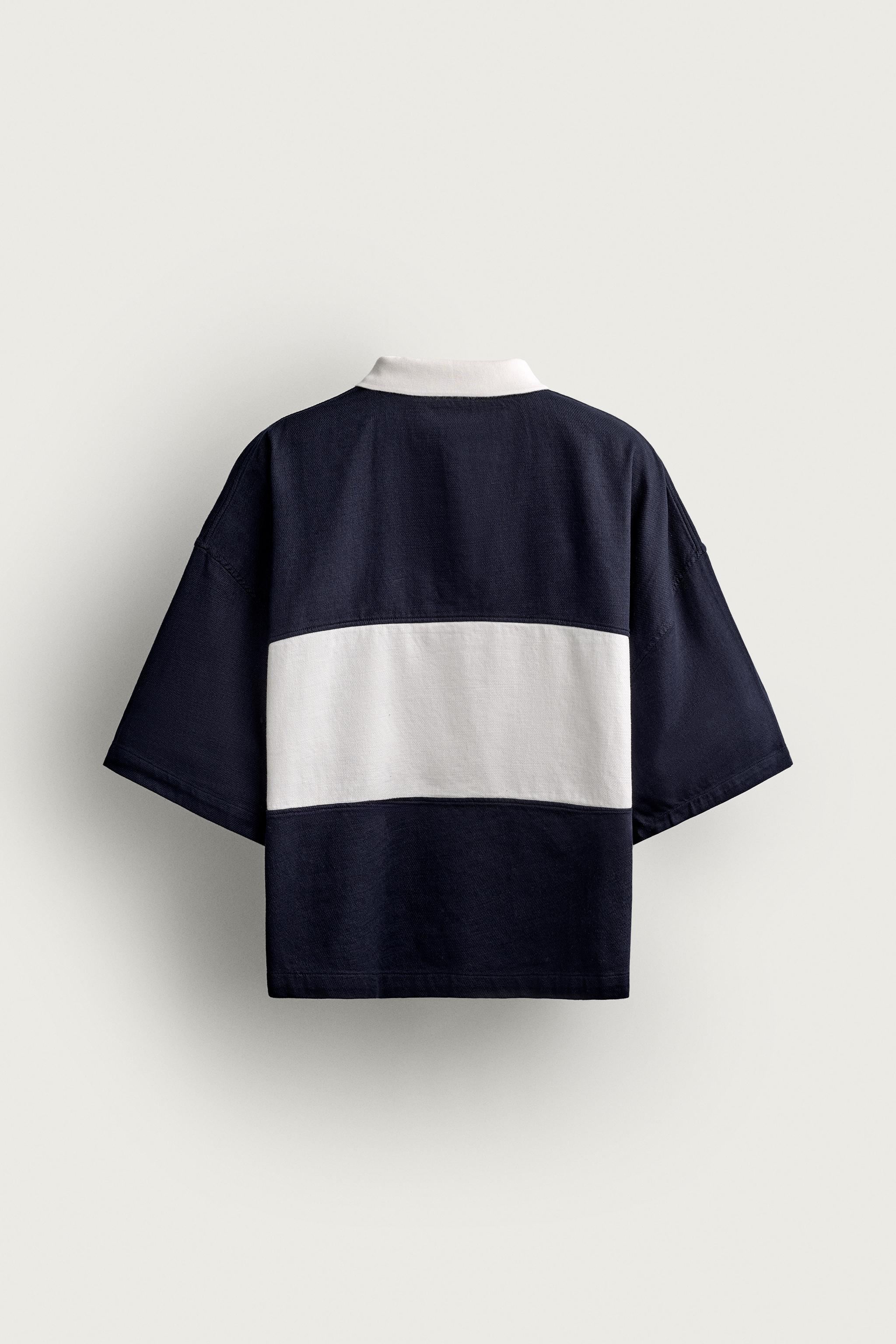 COLORBLOCK BOXY FIT POLO SHIRT