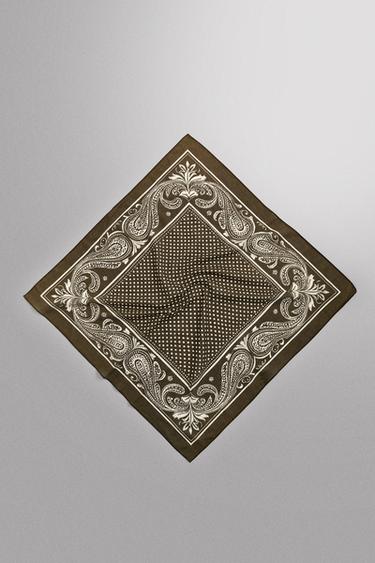 GEOMETRIC PRINT BANDANA - Oil by Zara
