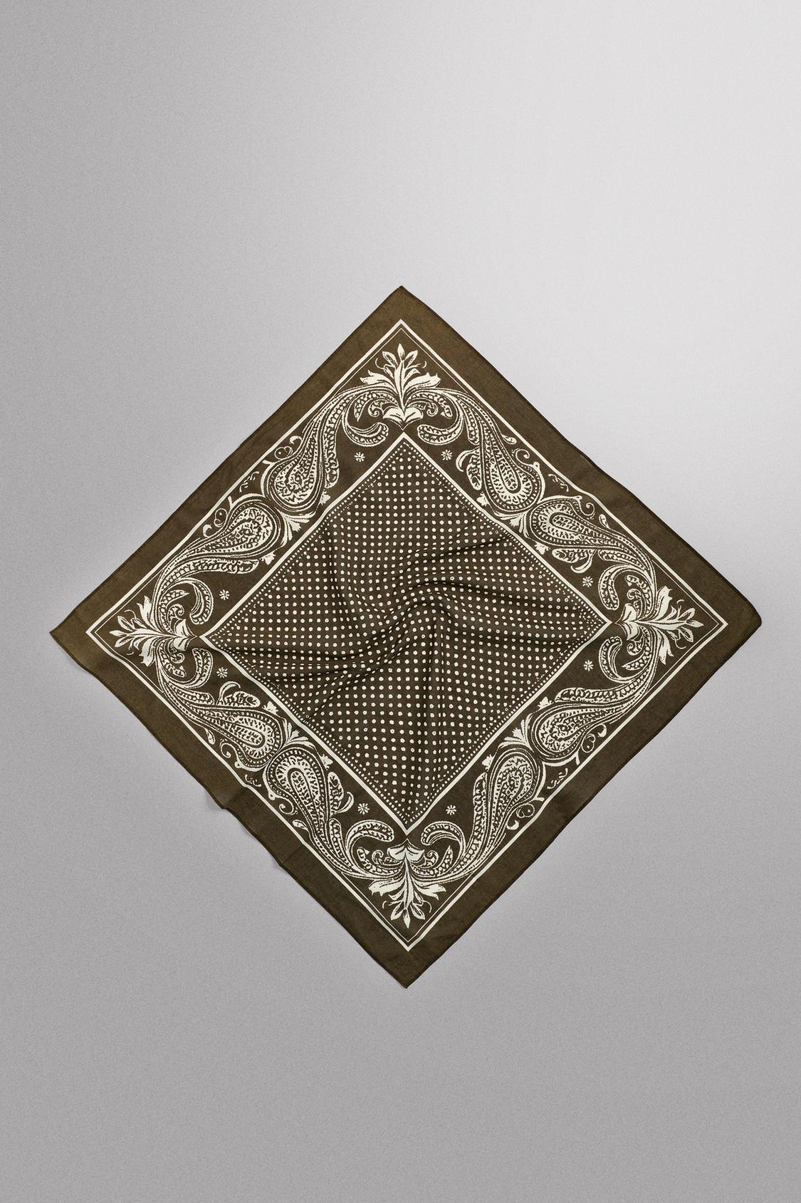 БАНДАНА С ГЕОМЕТРИЧЕСКИМ ПРИНТОМ ZARA