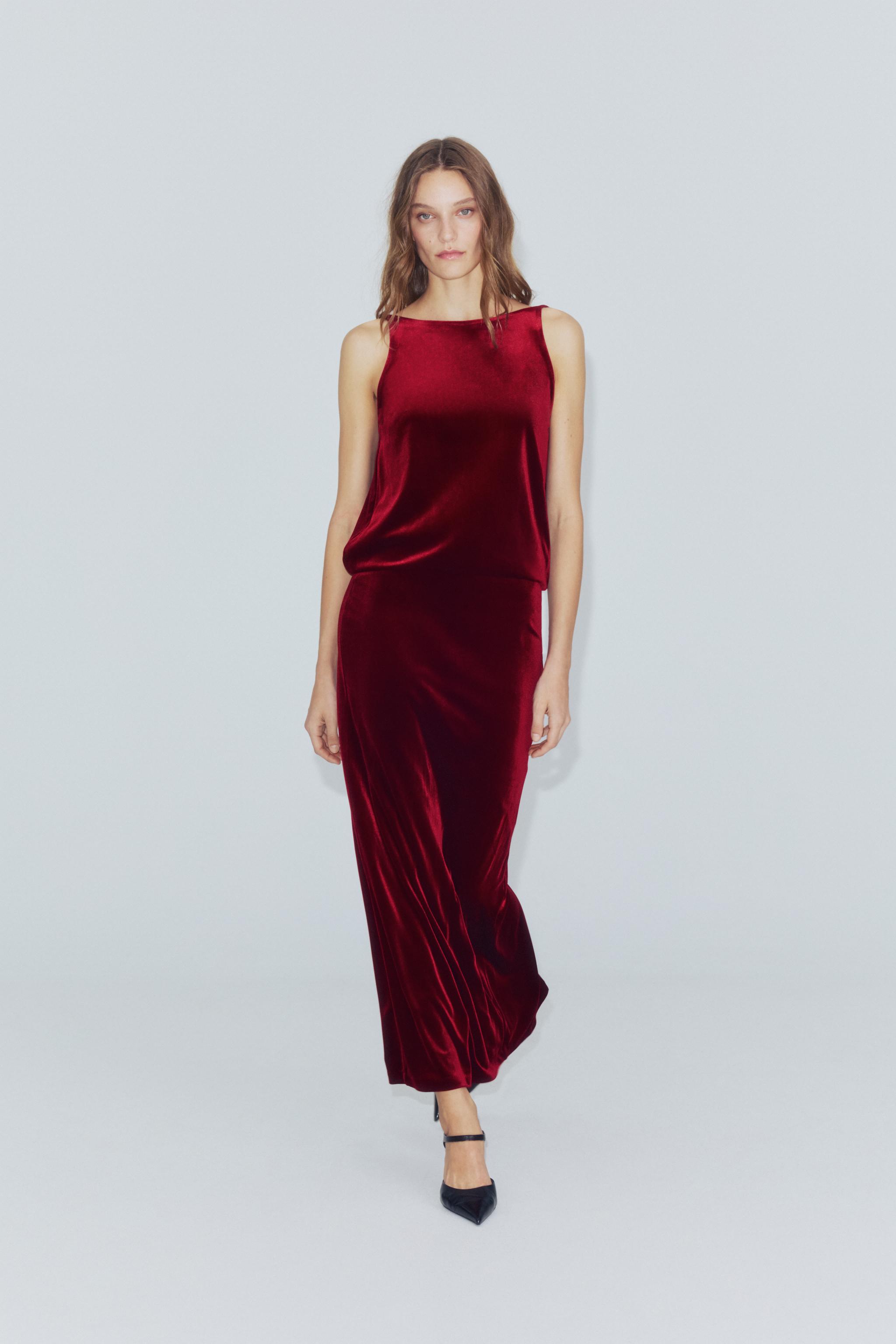VELVET MAXI DRESS