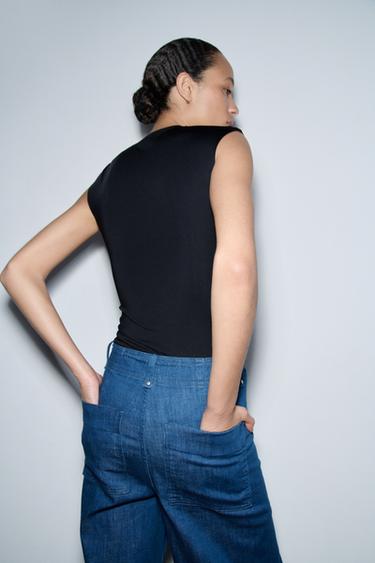 JEAN COUPE LARGE ET TAILLE HAUTE COLLECTION ZW - Bleu de Zara - Image 3