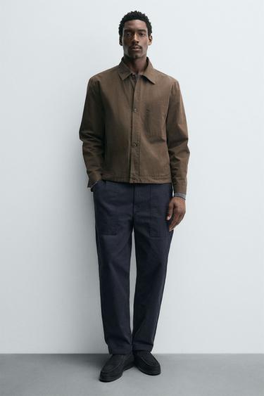 CASUAL LEREN MOCASSINS - Blauw van Zara - Afbeelding 0