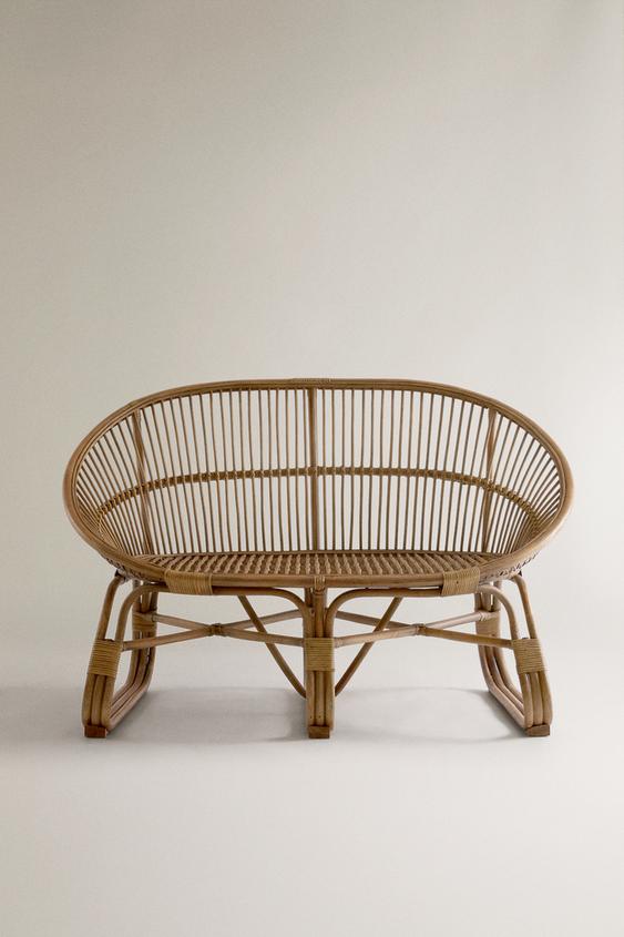 RATTAN-STABSOFA - Hellbeige von Zara - Bild 0