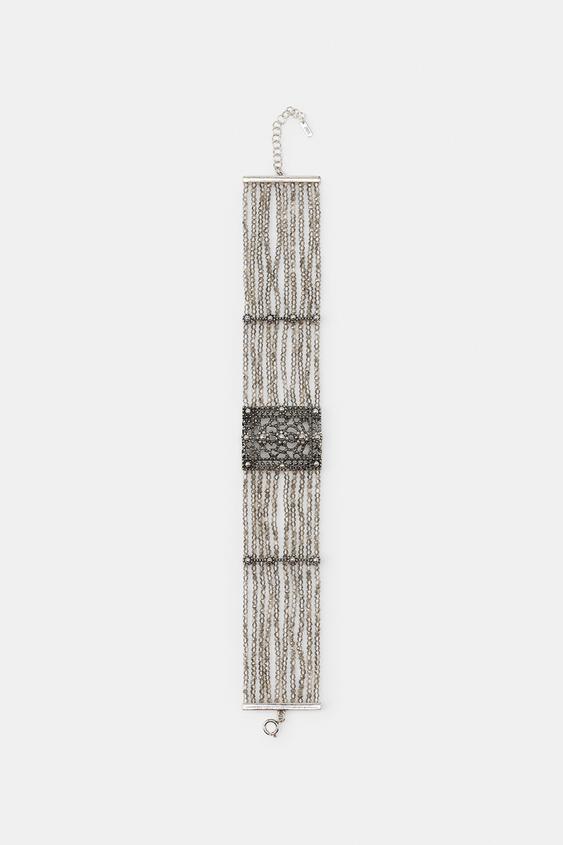COLLIER CHOKER FLEURS FANTAISIE - Argent de Zara - Image 1