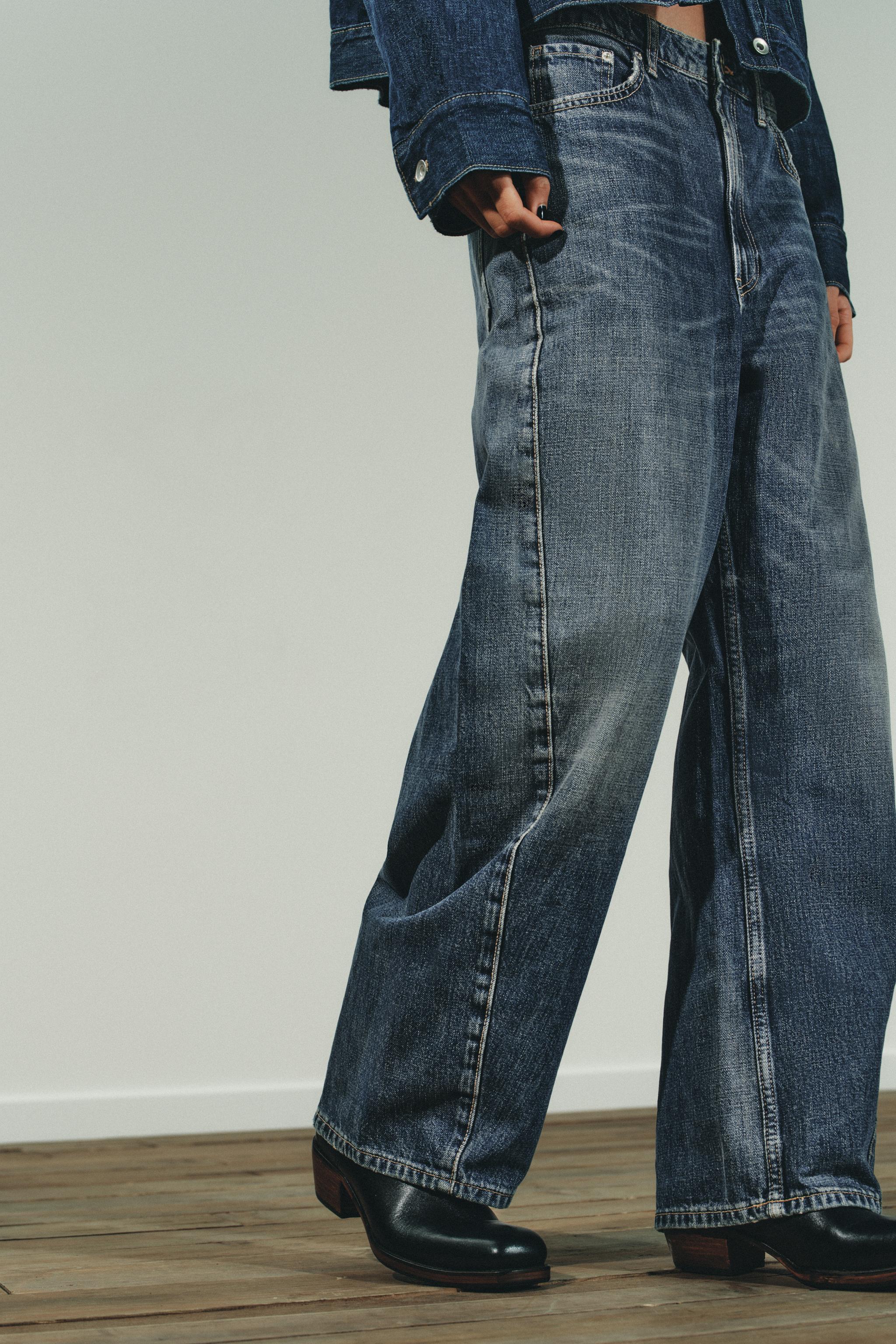 JEANS TRF BAGGY BARREL ORTA BEL - Görsel 4