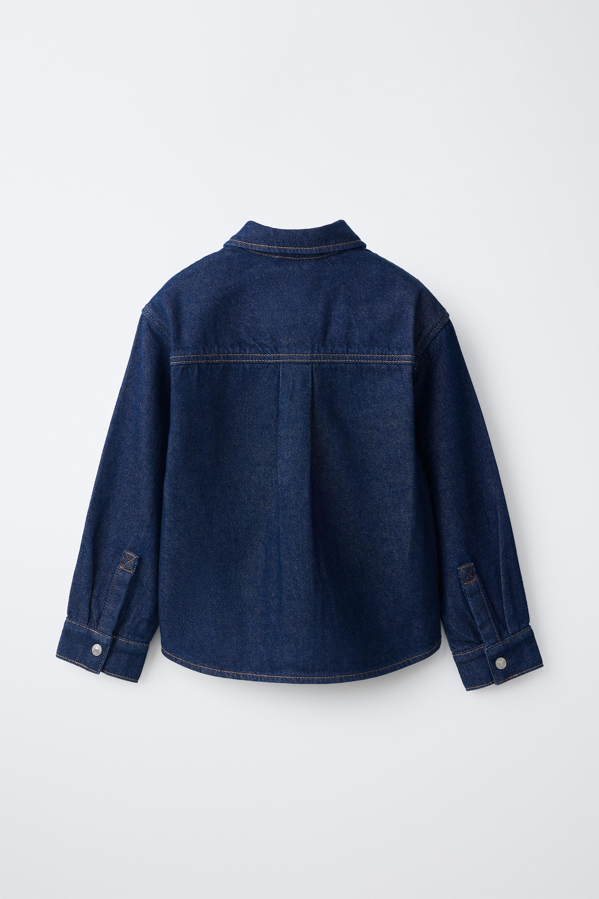 SURCHEMISE EN DENIM DOUBLÉE