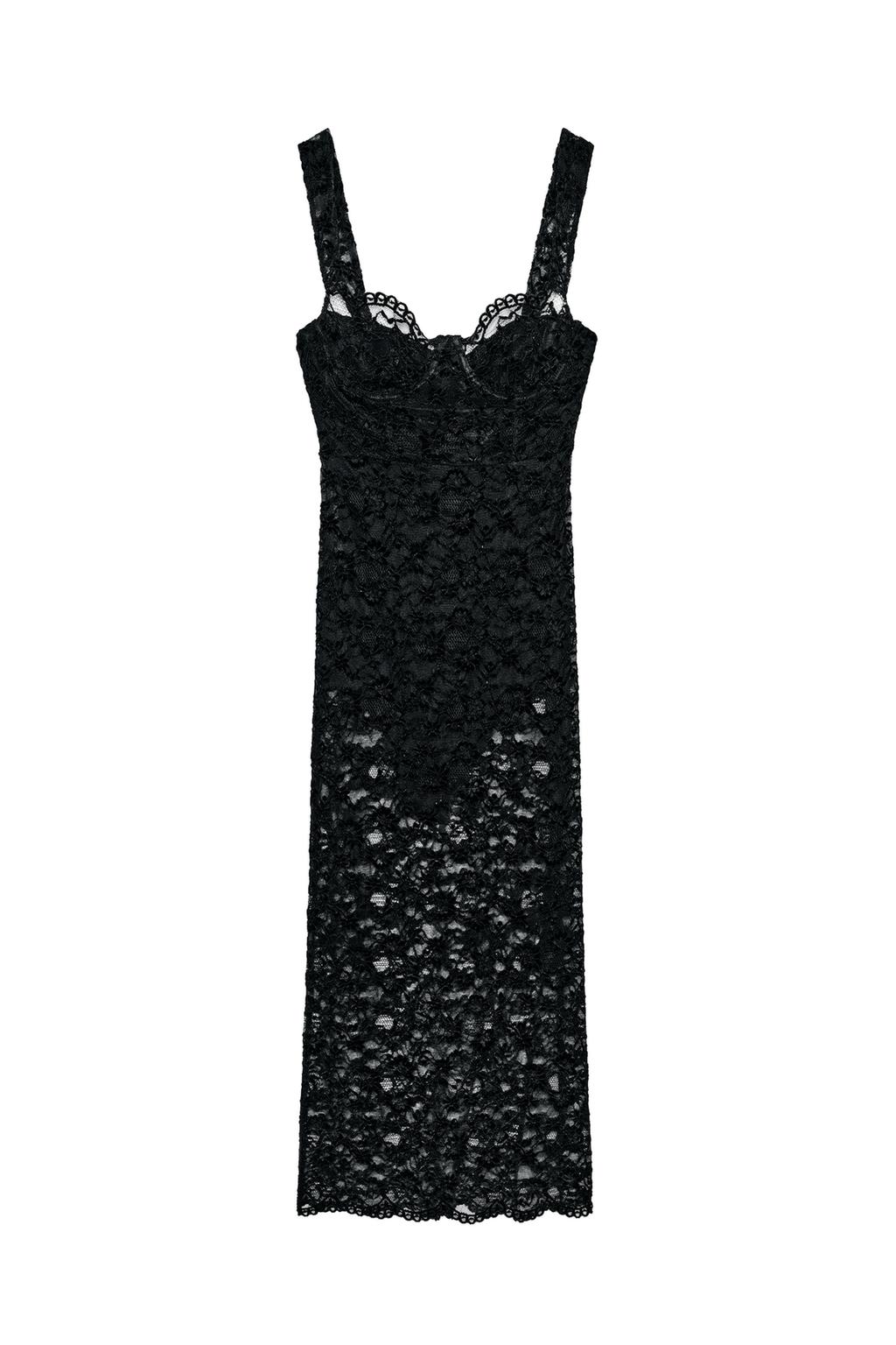LACE MIDI DRESS - image 3