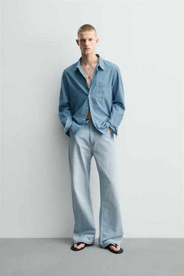 JEANS FLARE FIT - Azul claro de Zara