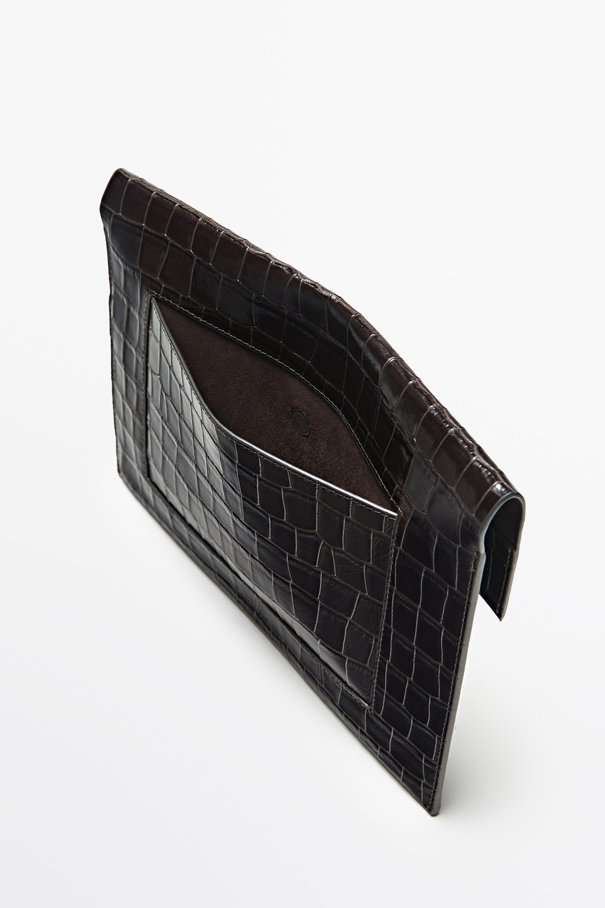 Housse iPad en cuir texturé
