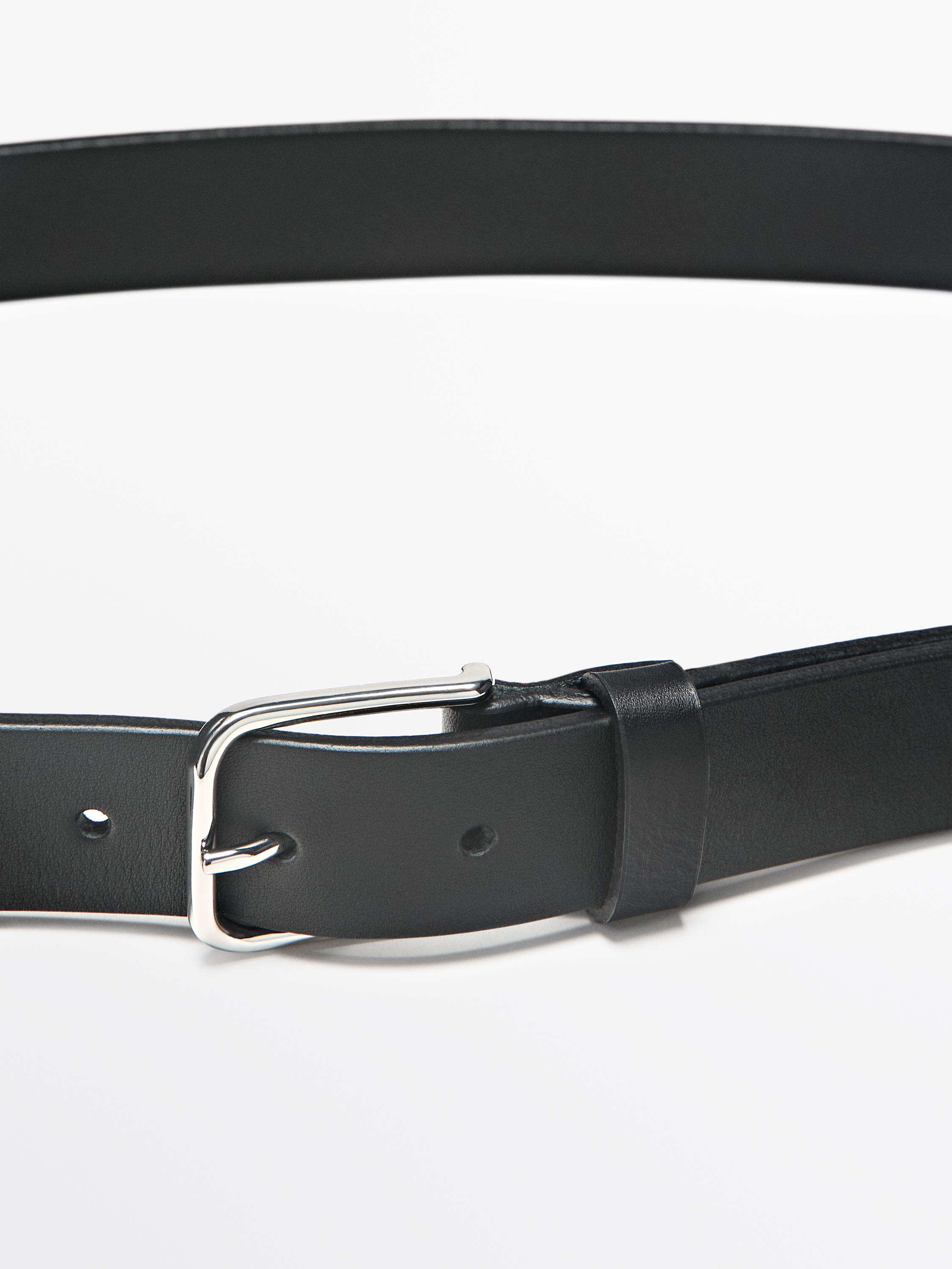 Nappa leather belt